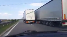 Kamión vs. kamión: Takéto na niečo na diaľnici nechcete vidieť