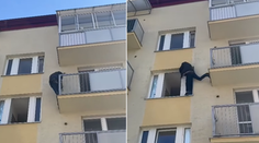 VIDEO: Muž sa chcel v Senici vlámať do bytu cez balkón. Pátral po ňom Interpol