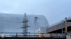 VIDEO: Do sarkofágu jadrovej elektrárne v Černobyle narazil dron. Došlo k výbuchu