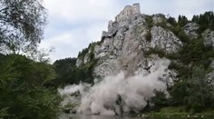 VIDEO: Zo skaly pod Strečnom sa zrútil 100-tonový skalný masív