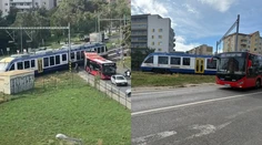 Zrážka vlaku a autobusu v Bratislave ochromila dopravu. Úsek bol neprejazdný