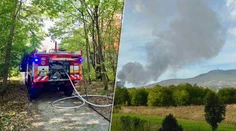 FOTO + VIDEO: V Nitre stúpal k oblohe hustý čierny dym. Požiar je pod kontrolou
