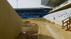 Národný futbalový štadión na videu. Stánok už je takmer hotový