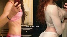 Z plochého pozadia neskutočne sexy zadok. A nie sú za tým silikóny