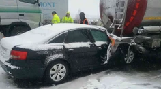 Na D1 pri Trenčíne sa zrazilo 11 áut: Zranených odviezli záchranári