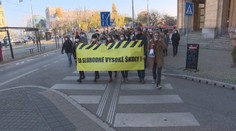 Vysokoškoláci v uliciach: Protestovali proti reforme vysokých škôl