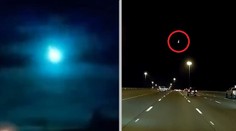 Nočnou oblohou nad Texasom preletel meteor vyžarujúci modré svetlo