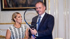 Prezident Kiska dostal od Cibulkovej darček. Odvďačil sa jej komplimentom