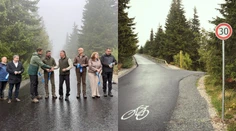 FOTO: Po štyroch rokoch je hotovo. Otvorili najvyššie položenú cyklotrasu na Slovensku