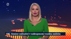 Senior zabudol v nákupnom vozíku milón