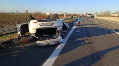 Tragédia na diaľnici: Vodič z ničoho nič zmenil smer jazdy a nabúral (FOTO)