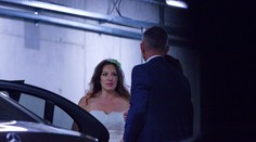 Roky svadbu odkladala, teraz je z nej pani. Katarína Hasprová v svadobných šatách