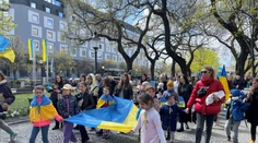 Ukrajinské matky si pochodom v Bratislave pripomenuli obete vojny