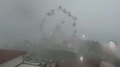 VIDEO: Víchrica v Taliansku šialene rozkrútila ruské koleso: Kabínky lietali vzduchom