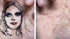 Umelec si vyšíva portréty blízkych do dlane