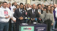 Demokrati odovzdali Pellegrinimu podpisy za referendum o predčasných voľbách