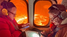 OBRAZOM: Žeravá láva vyteká z trhlín, Island ostáva v pohotovosti. Zrejme ide o zatiaľ najsilnejšiu erupciu