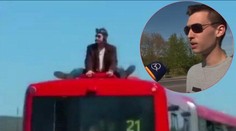 Mladík šokoval svojou jazdou na streche MHD. Markíze poskytol rozhovor