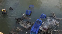 Bobry v tom tentoraz boli nevinne. Na Malom Dunaji vznikla nelegálna hrádza z nákupných vozíkov