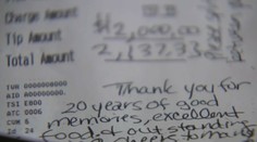 Zamilovaný párik nechal v reštaurácii štedré sprepitné. Čašník nemohol uveriť vlastným očiam