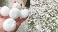 FOTO: V tejto slovenskej obci padali najväčšie krúpy. Išlo o mimoriadne nebezpečnú supercelu