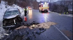 Ranná nehoda na Orave. Pri zrážke osobných áut sa zranili tri osoby