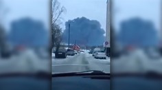 VIDEO: V ruskej Brianskej oblasti horí po útoku dronom ropný terminál