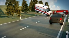 Pirátska jazda vodiča Audi skončila zrážkou so sanitkou. Zomrel prevážaný pacient