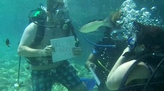 Mladík požiadal priateľku o ruku pri potápaní. Ona sa skoro utopila