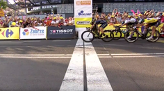 Peter Sagan v záverečnom špurte štvrtej etapy Okolo Poľska neuspel, skončil tretí