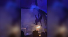 VIDEO: Akrobatka zahynula po páde počas predstavenia. Manžel ju nezachytil, istiace lano odmietla