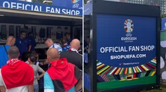 FOTO: Lopta za 150 eur a podľa Slovákov veľmi slabý výber. Aké sú ceny vo fanshopoch na Eure?