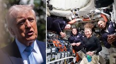 VIDEO: Trump sa po obnovení komunikácie prihovoril astronautom. Zapísali ste sa do histórie, odkázal im