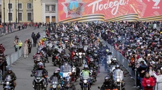 Noční vlci opäť vyrazili na motorkársku "vlasteneckú" jazdu z Moskvy do Berlína