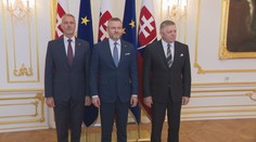 Traja najvyšší ústavní činitelia Slovenska si sadli za jeden stôl. Popri oslavách preberali budúcnosť krajiny