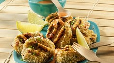 Grilované krabie koláčiky