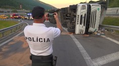 Srbský vodič pri Vrútkach zistil, aké dôležité je správne upevnenie prevážaného tovaru