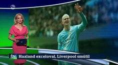 Haaland exceloval, Liverpool smútil