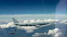 FOTO: Historický moment pre pre pýchu nášho letectva. Stíhačky F-16 prvýkrát tankovali za letu nad územím Slovenska