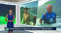 Kelly Slater sa viezol na vlnách vo veľkom štýle