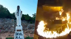 VIDEO: Šokujúce zábery z Medžugoria. Kamera zachytila podpaľača priamo pri čine, zanechal aj znepokojivý odkaz