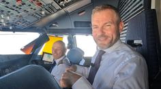 Prezidentský seriál. S Petrom Pellegrinim sme natáčali v kokpite vládneho špeciálu