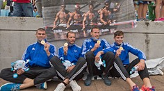 Slovenský štvorkajak na 500 metrov vybojoval na ME striebro