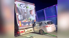 Smrteľná nehoda na diaľnici D1. Auto vrazilo do kamióna, vodič nemal šancu prežiť
