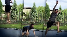 VIDEO: K mužovi na trampolíne si prišiel zaskákať aj had