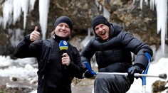 V Jasnej sa zranil chvíľu pred Petrou Vlhovou. Teraz sa Adam Žampa vybral s Tribulom k najkrajšiemu slovenskému ľadopádu