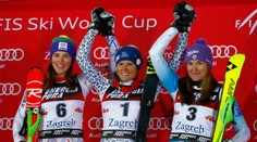 VIDEO: Historické double Sloveniek: Zuzulová vyhrala slalom v Záhrebe pred Vlhovou