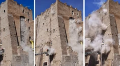 V Ríme sa zrútila stredoveká veža. Robotník, ktorého vytiahli spod trosiek, v nemocnici zomrel
