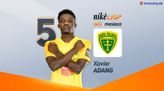 VIDEO: Zakončil nádhernú akciu a zarmútil Trnavu. Xavier Adang kandidátom na Gól mesiaca