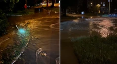 VIDEO: Prasknuté potrubie v Prešove odstavilo tisícky domácnosti od vody a zaplavilo celú ulicu